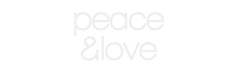 Editor on-line de letreiros de neon personalizados paz
&amor