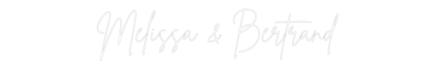 Custom Neon Sign Online Editor Mélissa & Ber...