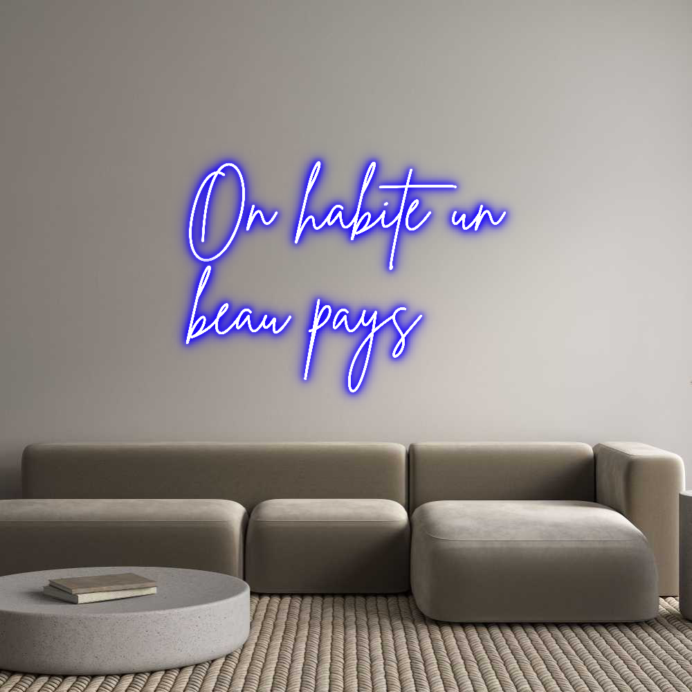 Editor online di insegne al neon personalizzate Su habite un ...