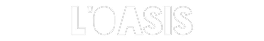 Custom Neon Sign Online Editor L’Oasis