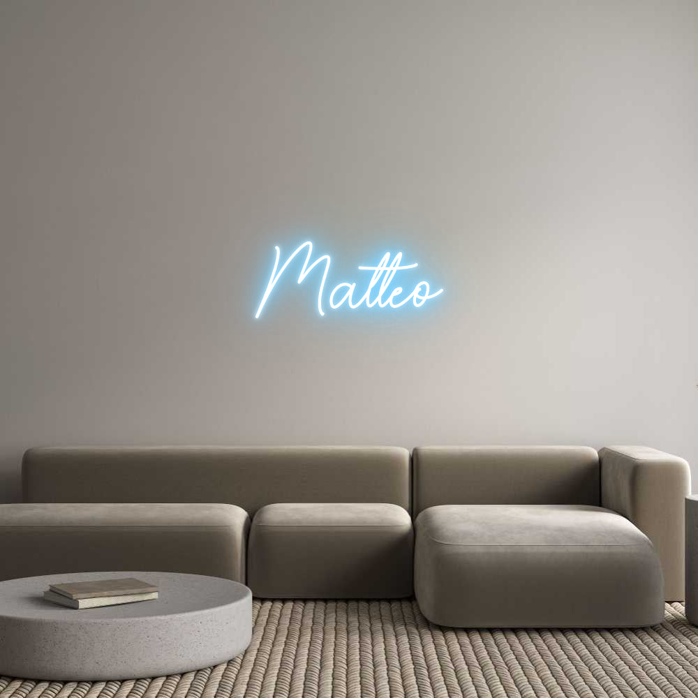 Custom Neon Sign Online Editor Matteo