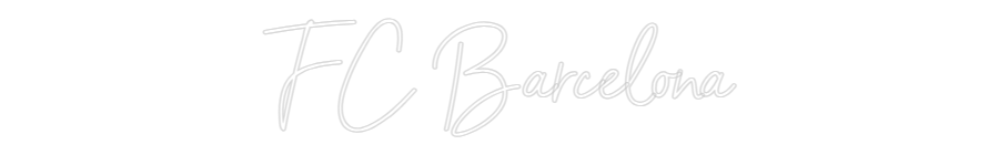 Custom Neon Sign Online Editor FC Barcelona