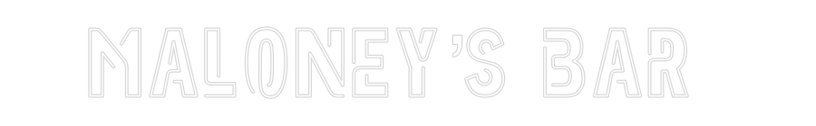 Custom Neon Sign Online Editor Maloney's Bar