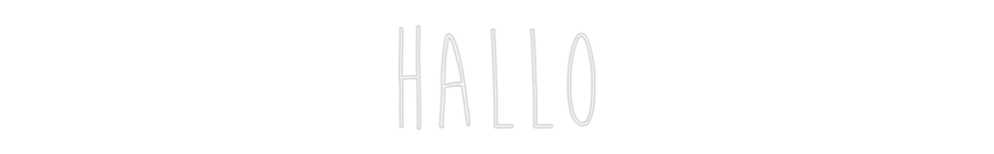 Custom Neon Sign Online Editor hallo