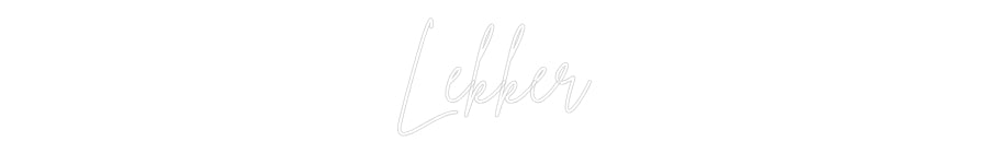 Custom Neon Sign Online Editor Lekker
