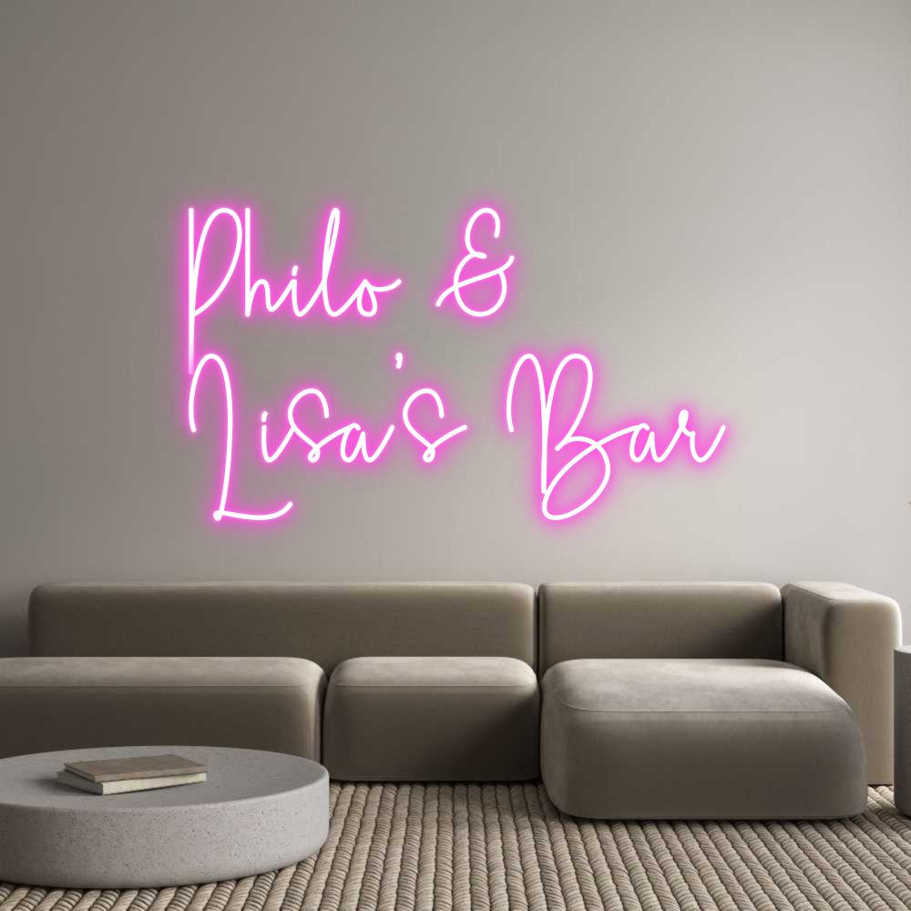 Custom Neon Sign Online Editor Philo &
Lisa...