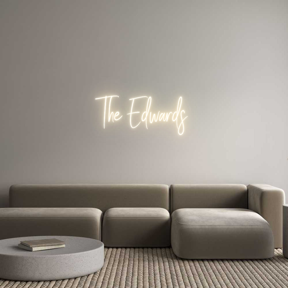 Custom Neon Sign Online Editor The Edwards