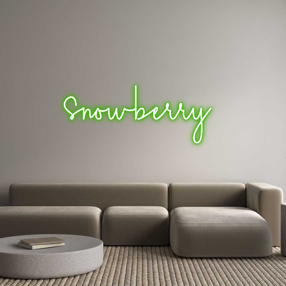 Benutzerdefinierter Neonschild-Online-Editor snowberry