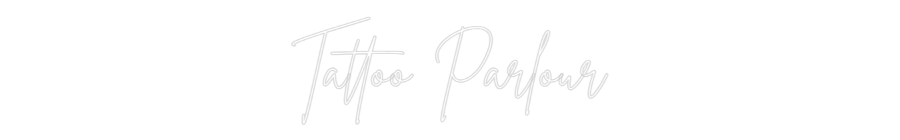Editor en línea de letreros de neón personalizados para salón de tatuajes