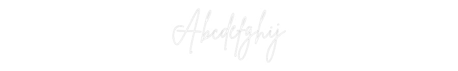 Custom Neon Sign Online Editor Abcdefghij