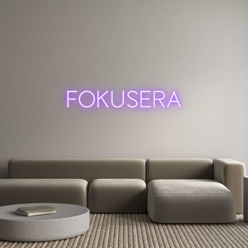 Custom Neon Sign Online Editor FOKUSERA