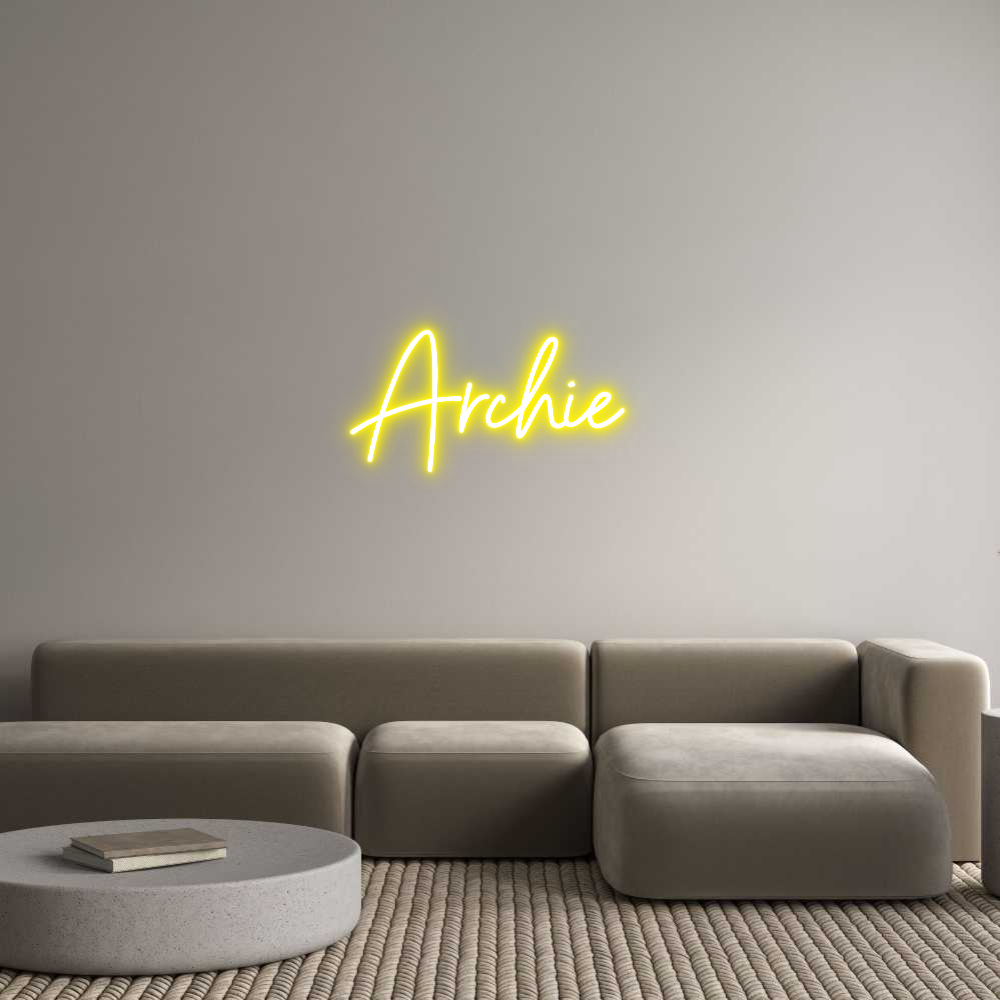 Custom Neon Sign Online Editor Archie