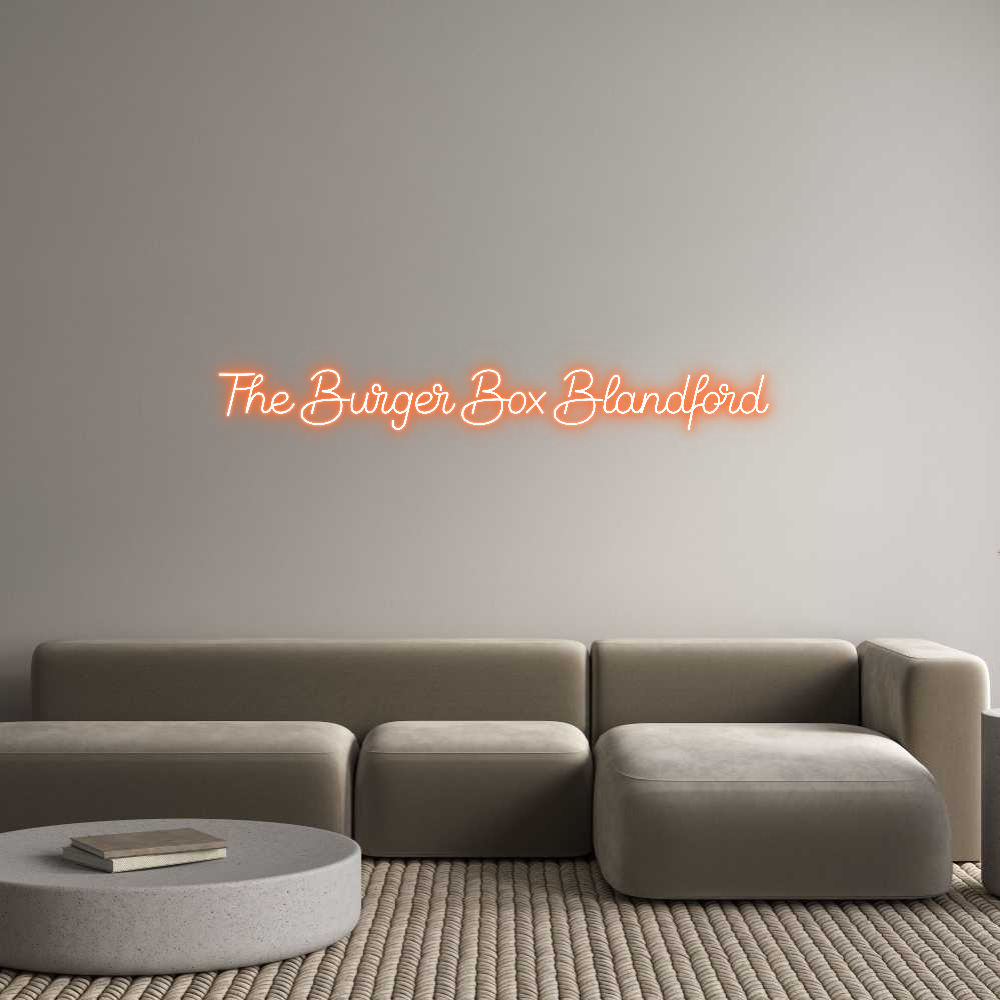 Custom Neon Sign Online Editor The Burger Bo...