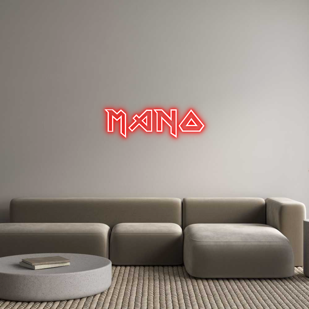 Custom Backlit Neon Sign Online Editor Mano