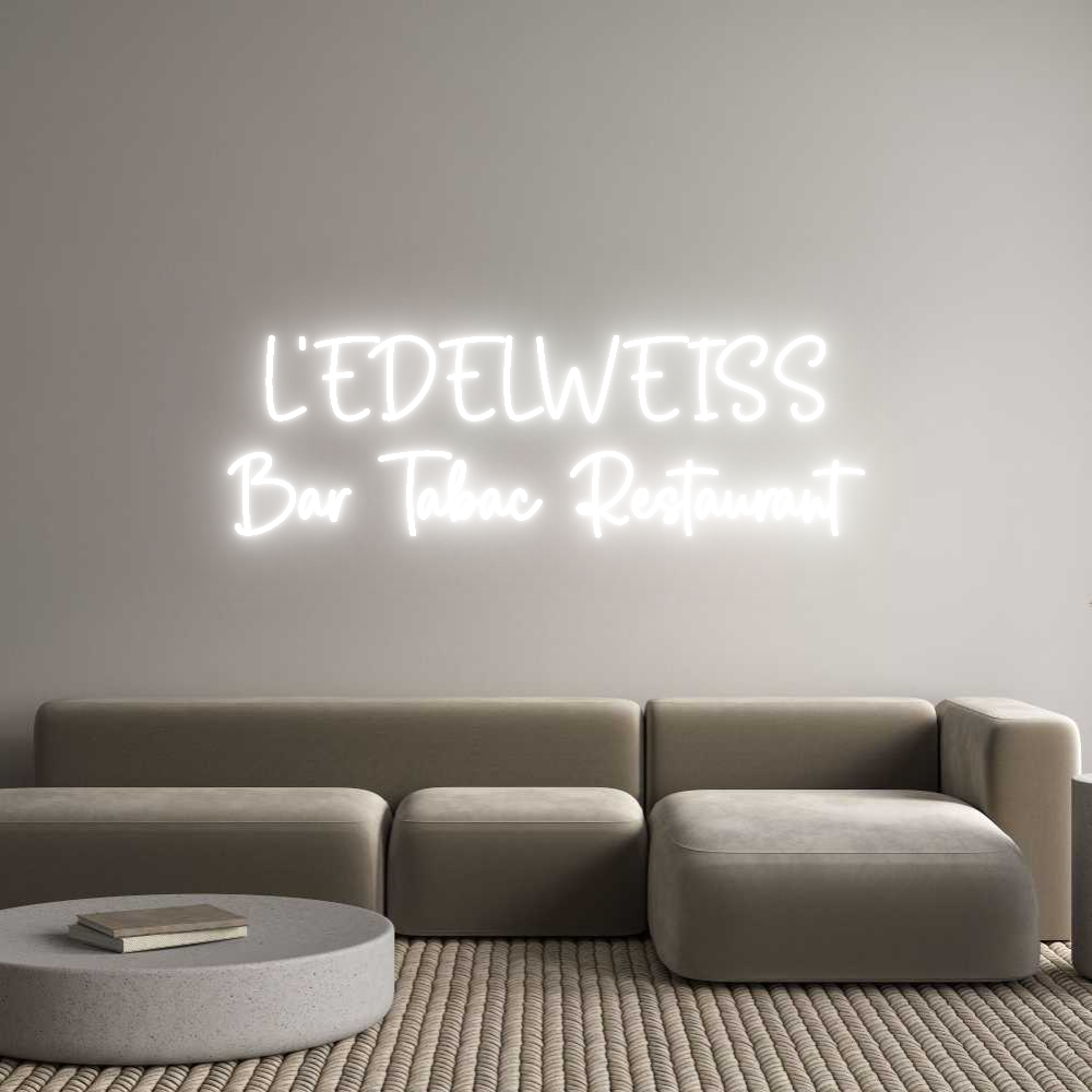 Custom Neon Sign Online Editor L'EDELWEISS
...