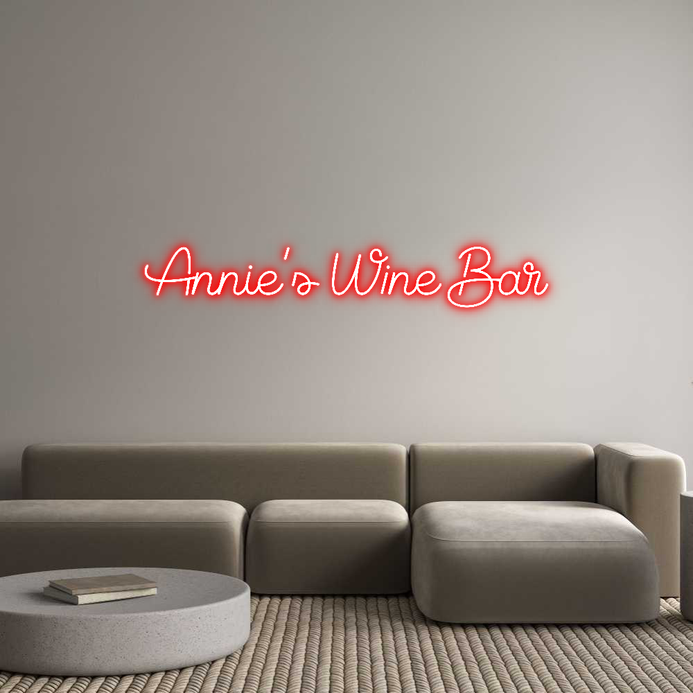 Custom Neon Sign Online Editor Annie's Wine ...