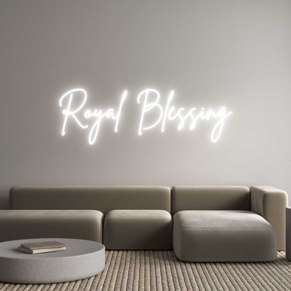Custom Neon Sign Online Editor Royal Blessing