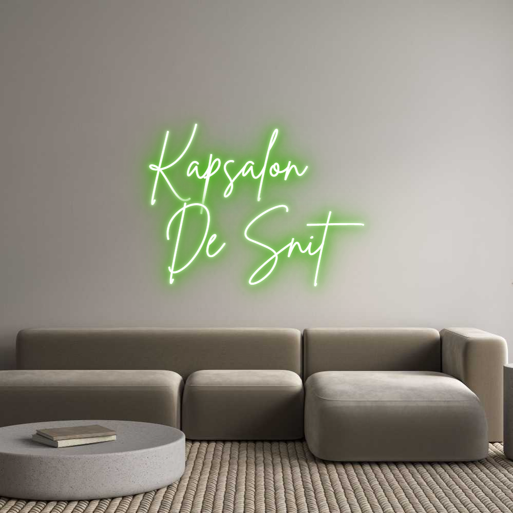Custom Neon Sign Online Editor Kapsalon
 De...
