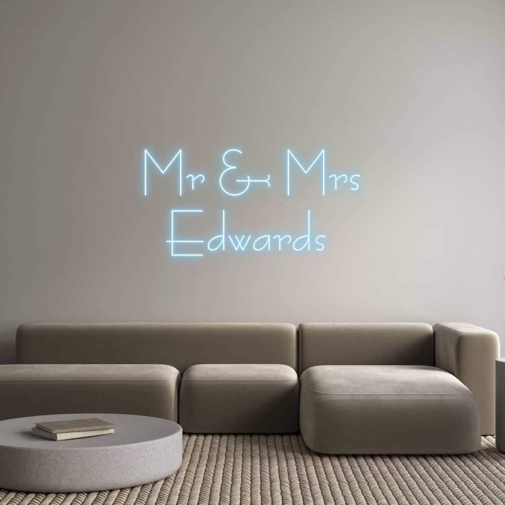 Custom Neon Sign Online Editor Mr & Mrs
Edw...