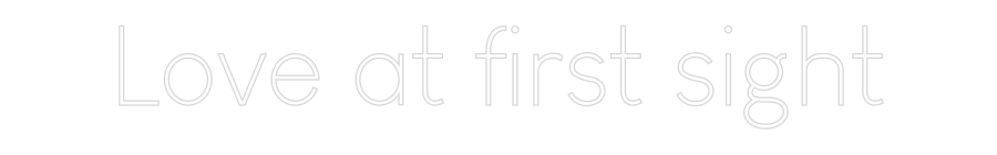 Editor en línea de letreros de neón personalizados Amor a primera vista...