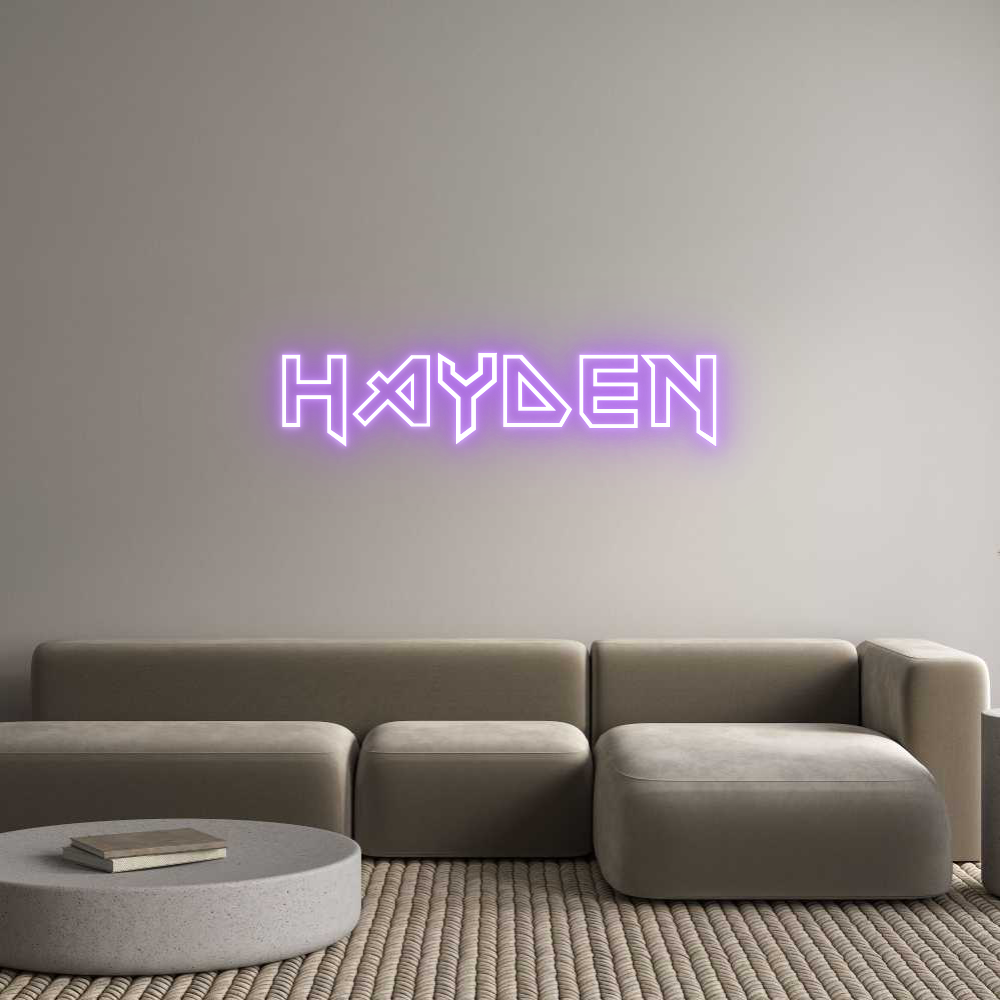 Custom Neon Sign Online Editor Hayden