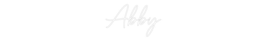 Custom Neon Sign Online Editor Abby