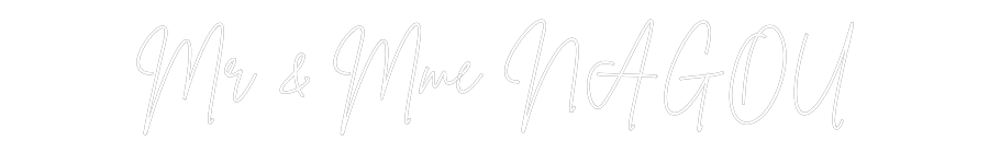 Custom Neon Sign Online Editor Mr & Mme NAGOU