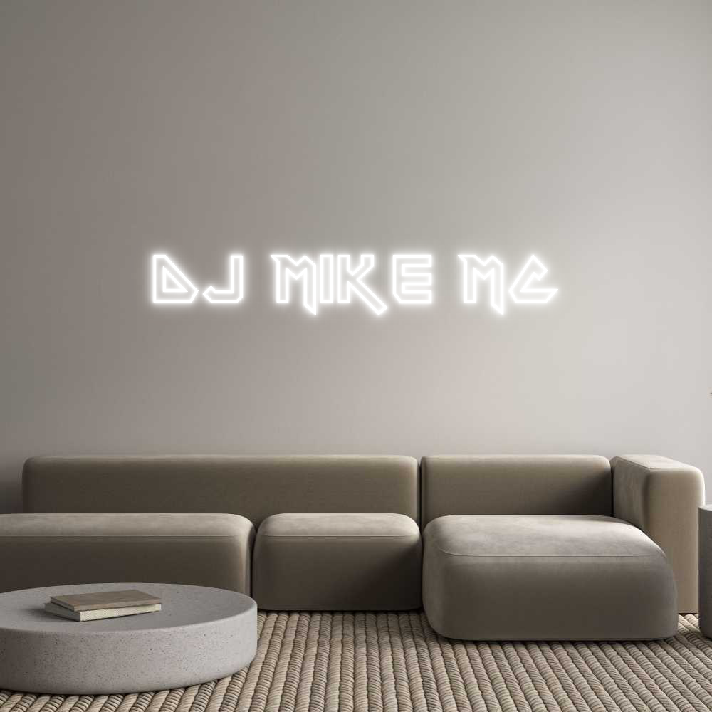 Custom Neon Sign Online Editor DJ Mike MC