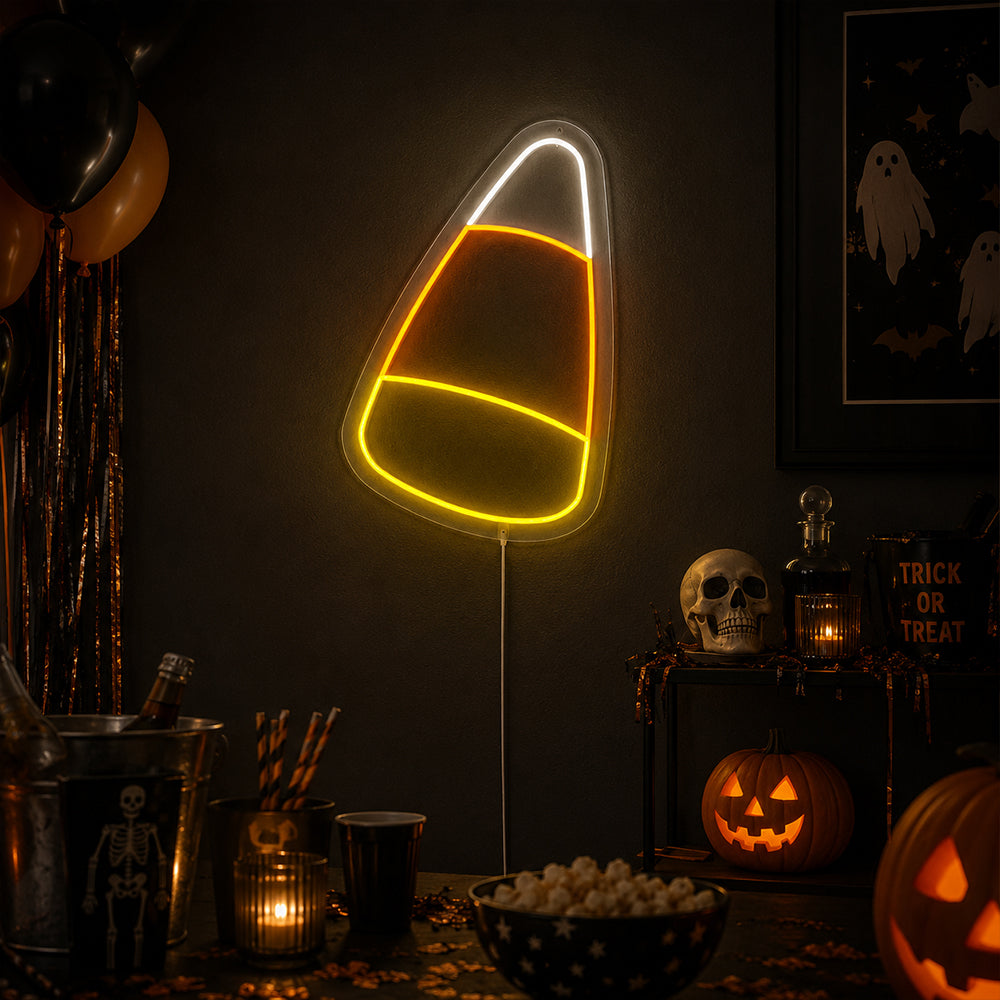 Candy Corn - LED -Neonschilder für Halloween in London