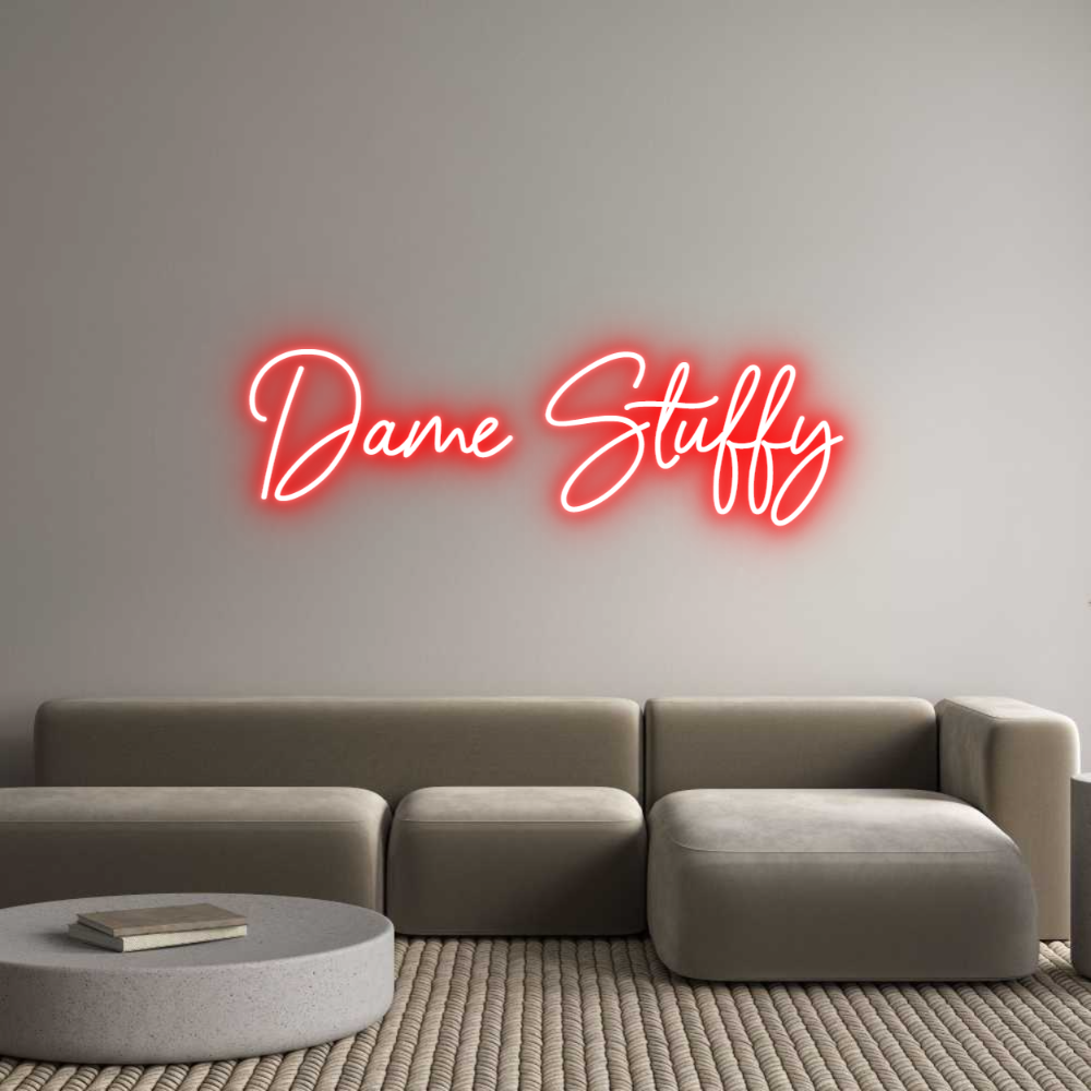Custom Neon Sign Online Editor Dame Stuffy