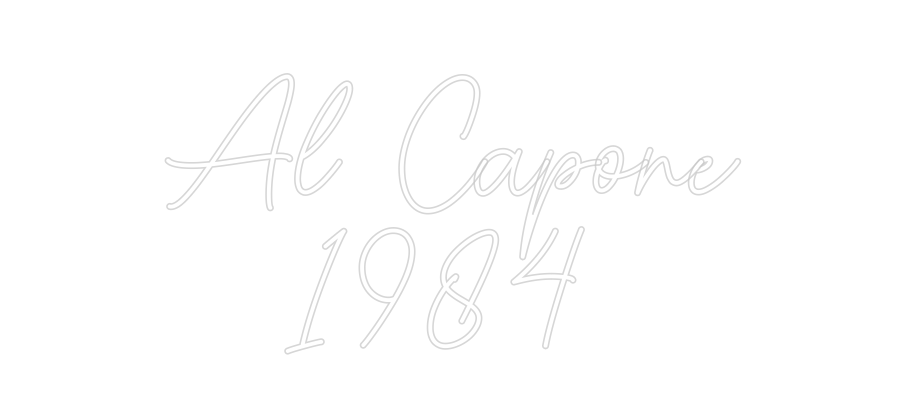 Custom Neon Sign Online Editor 
Al Capone
...