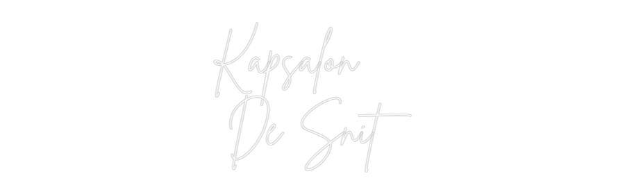 Custom Neon Sign Online Editor Kapsalon
 De...