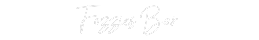Custom Neon Sign Online Editor Fozzies Bar