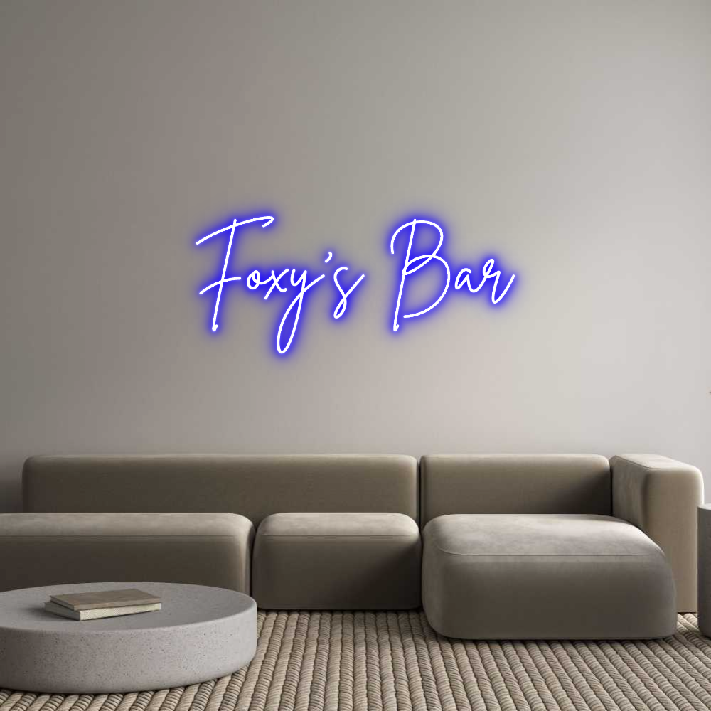 Custom Neon Sign Online Editor Foxy's Bar