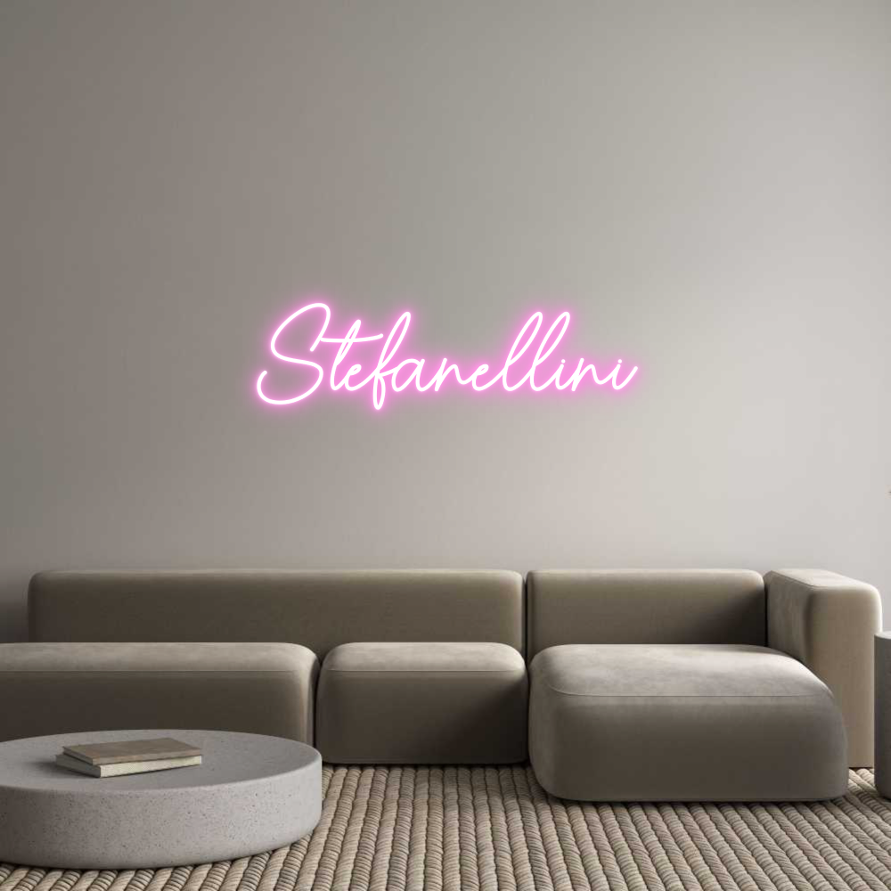 Egendefinert Neon Sign Online Editor Stefanellini