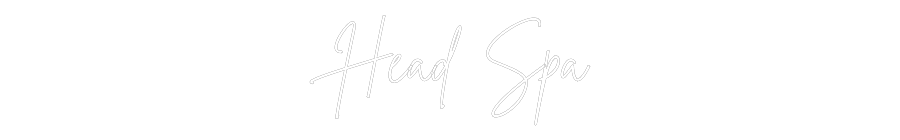 Editor on-line de letreiros neon personalizados Head Spa