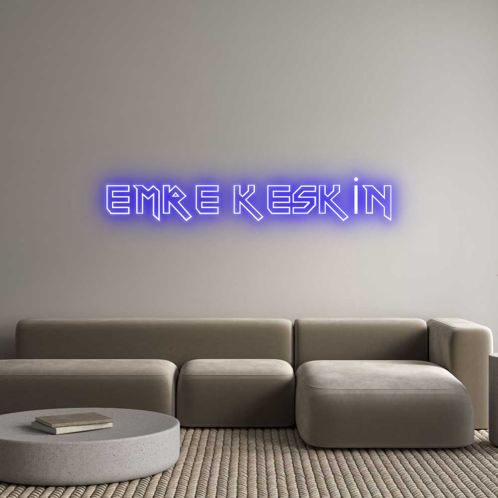 Editor on-line de letreiros de neon personalizados EMRE KESKİN
