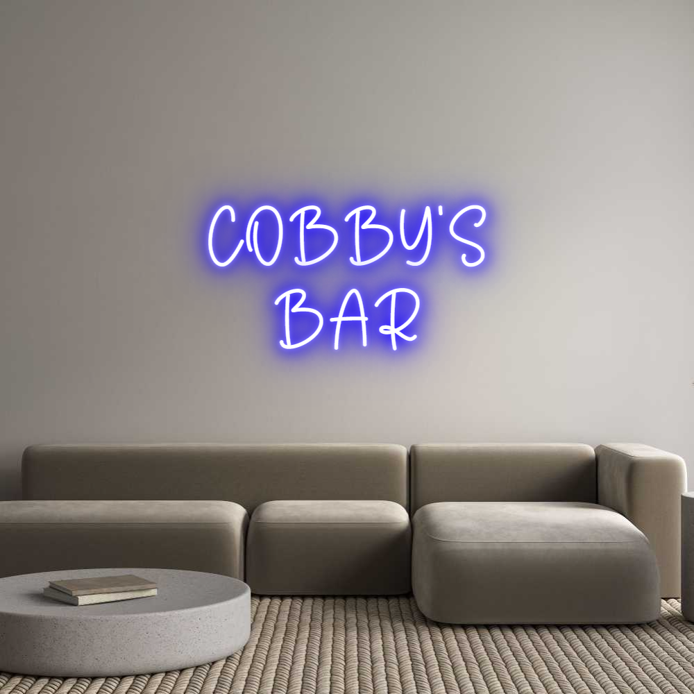 Custom Neon Sign Online Editor COBBY'S
BAR