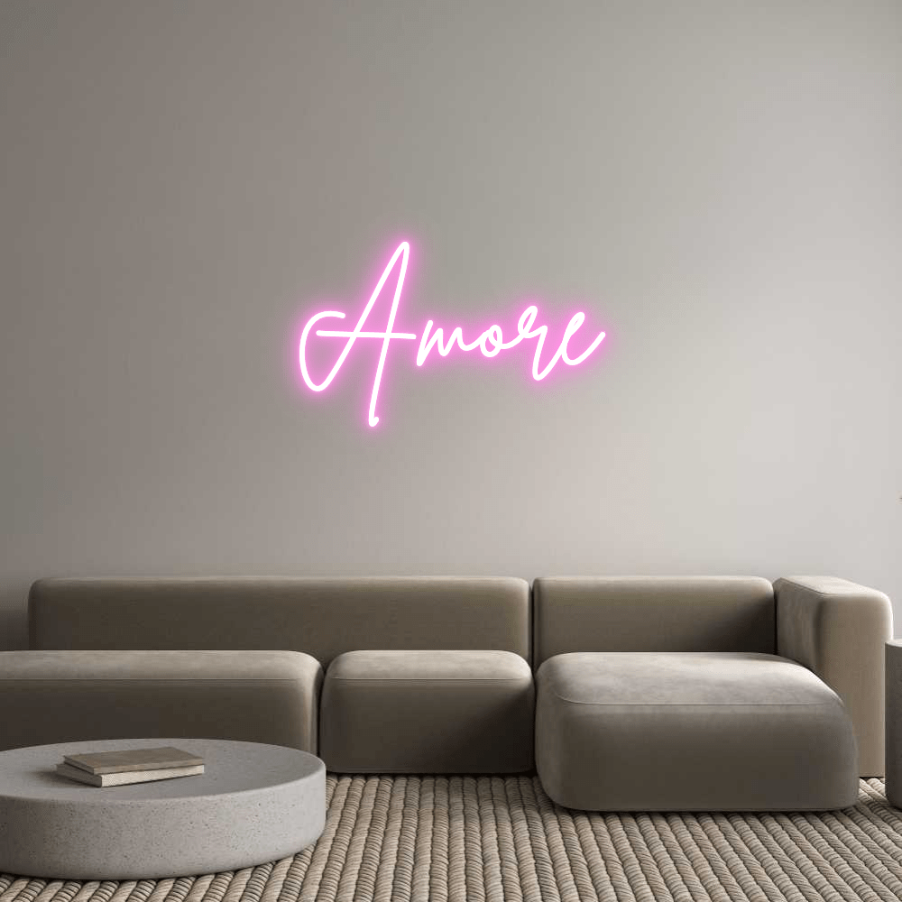 Custom Neon Sign Online Editor Amore - Planet Neon