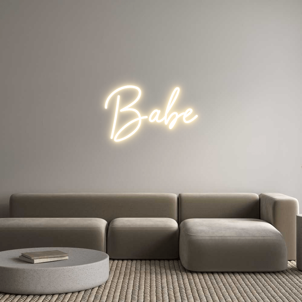 Custom Neon Sign Online Editor Babe - Planet Neon