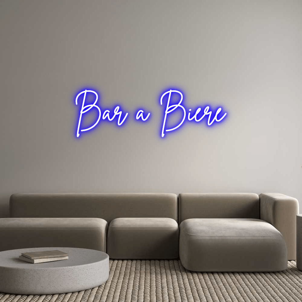 Custom Neon Sign Online Editor Bar à Bière - Planet Neon
