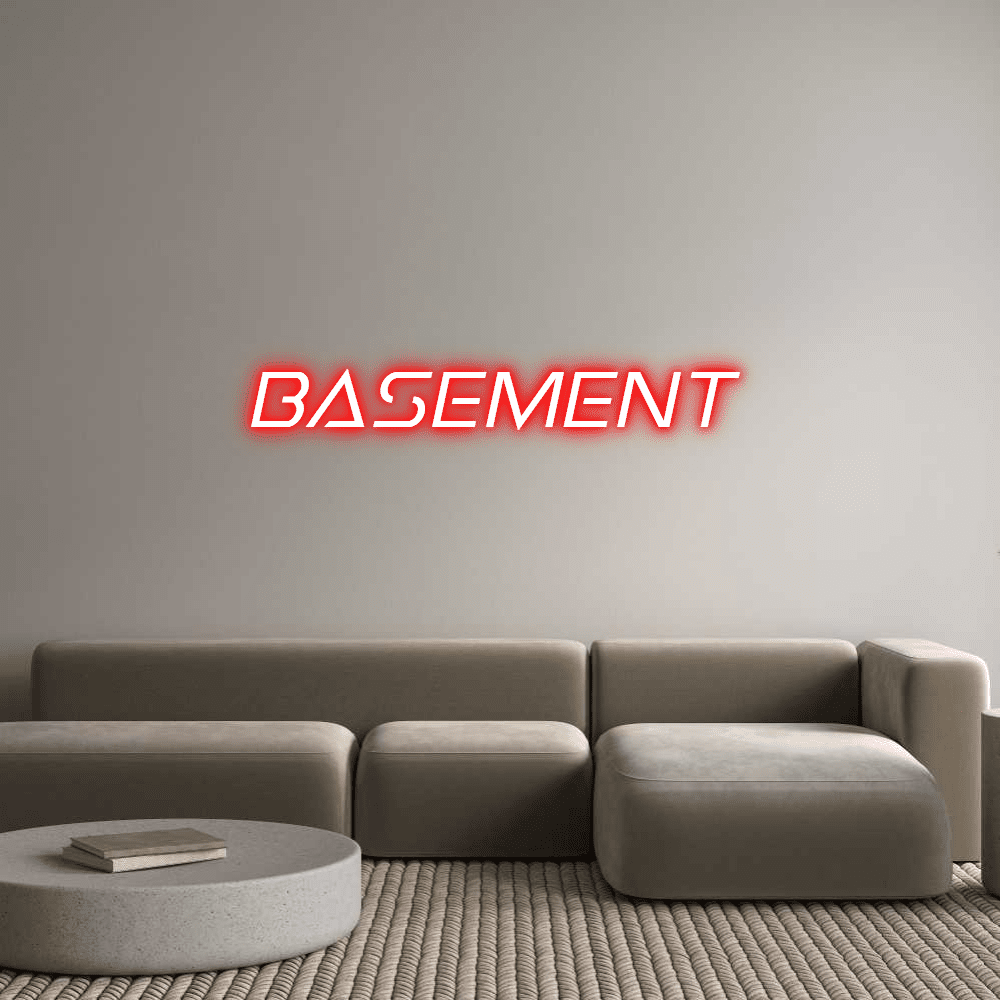 Custom Neon Sign Online Editor Basement - Planet Neon