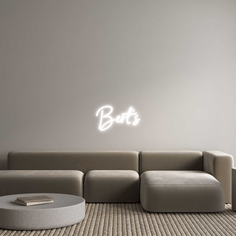 Custom Neon Sign Online Editor Bert's - Planet Neon