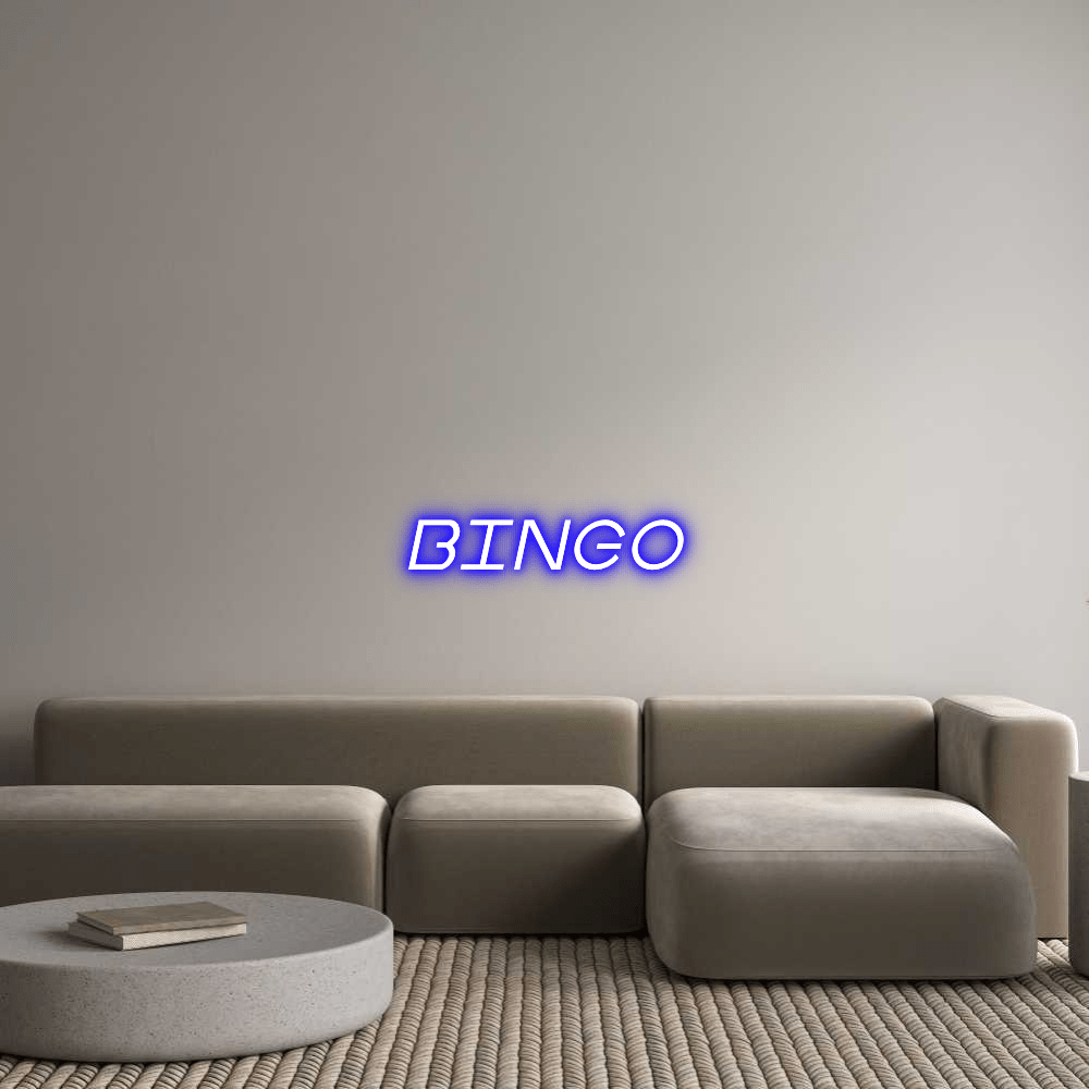 Custom Neon Sign Online Editor BINGO - Planet Neon