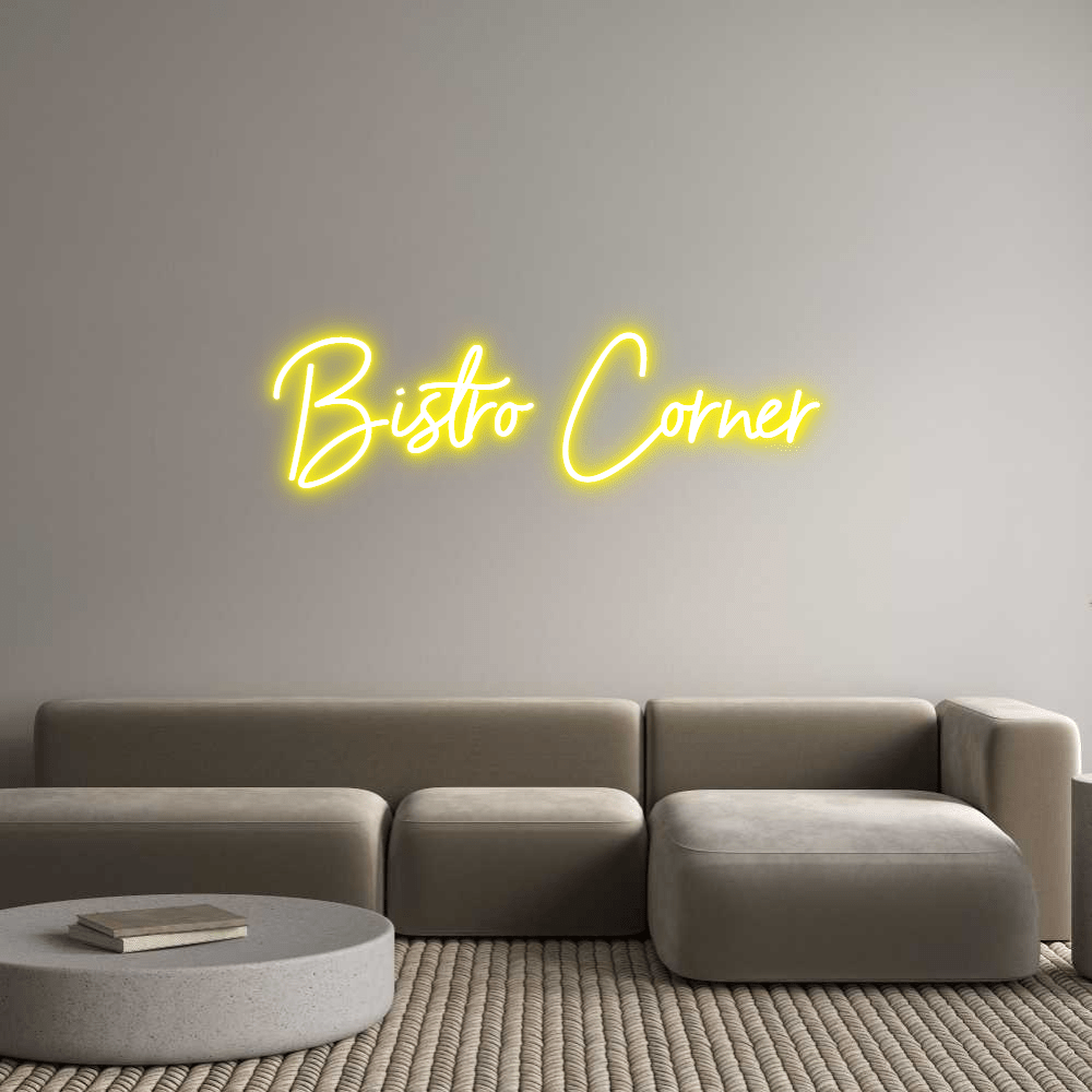 Custom Neon Sign Online Editor Bistro Corner - Planet Neon
