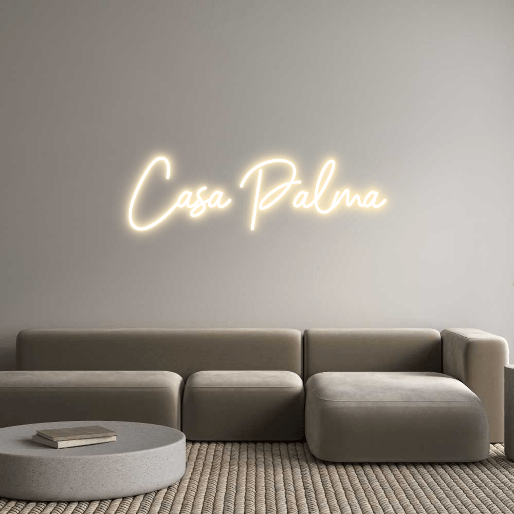 Custom Neon Sign Online Editor Casa Palma - Planet Neon