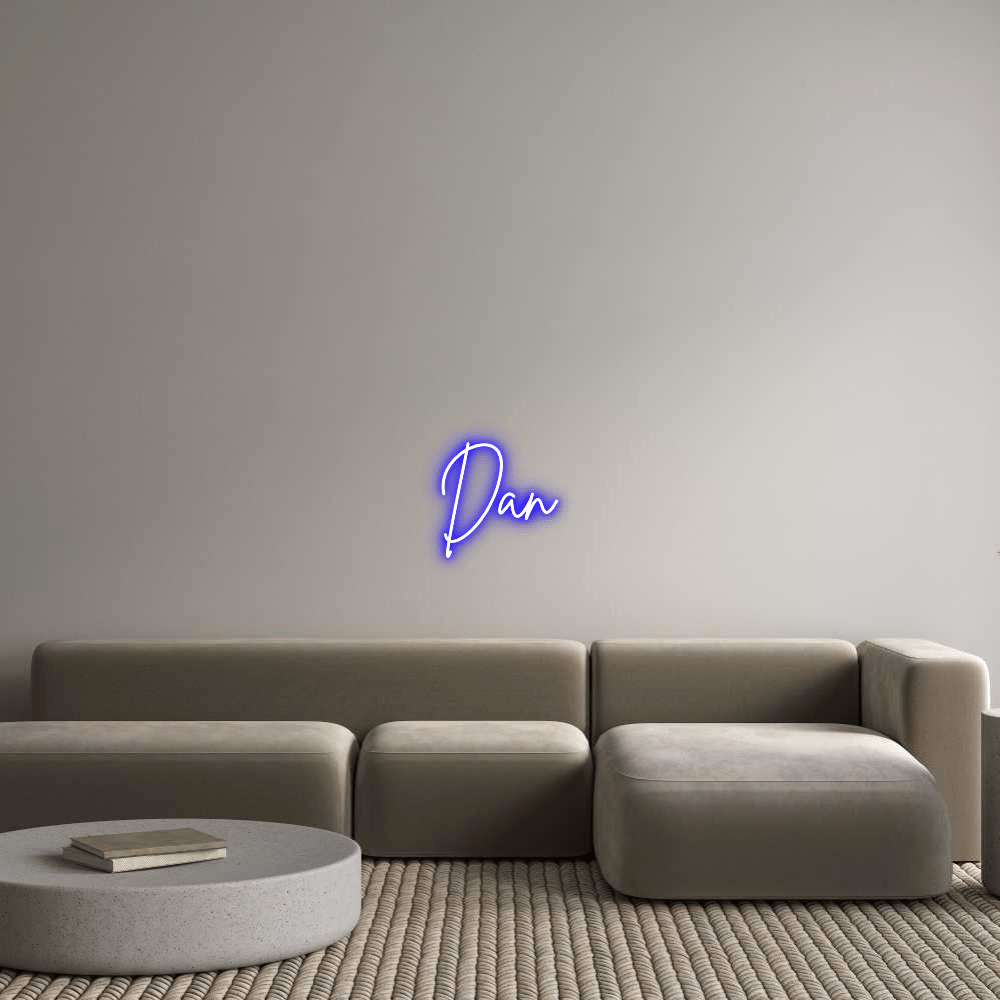 Custom Neon Sign Online Editor Dan - Planet Neon