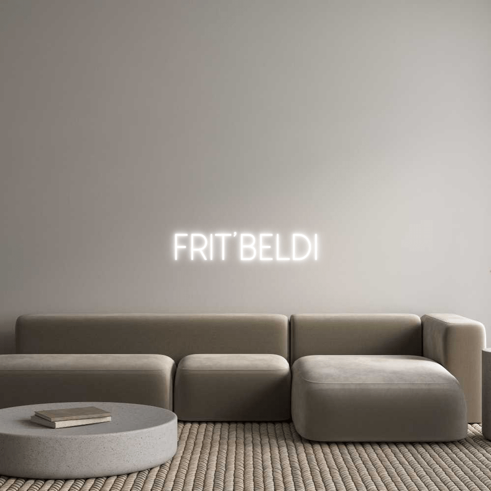 Custom Neon Sign Online Editor FRIT’BELDI - Planet Neon