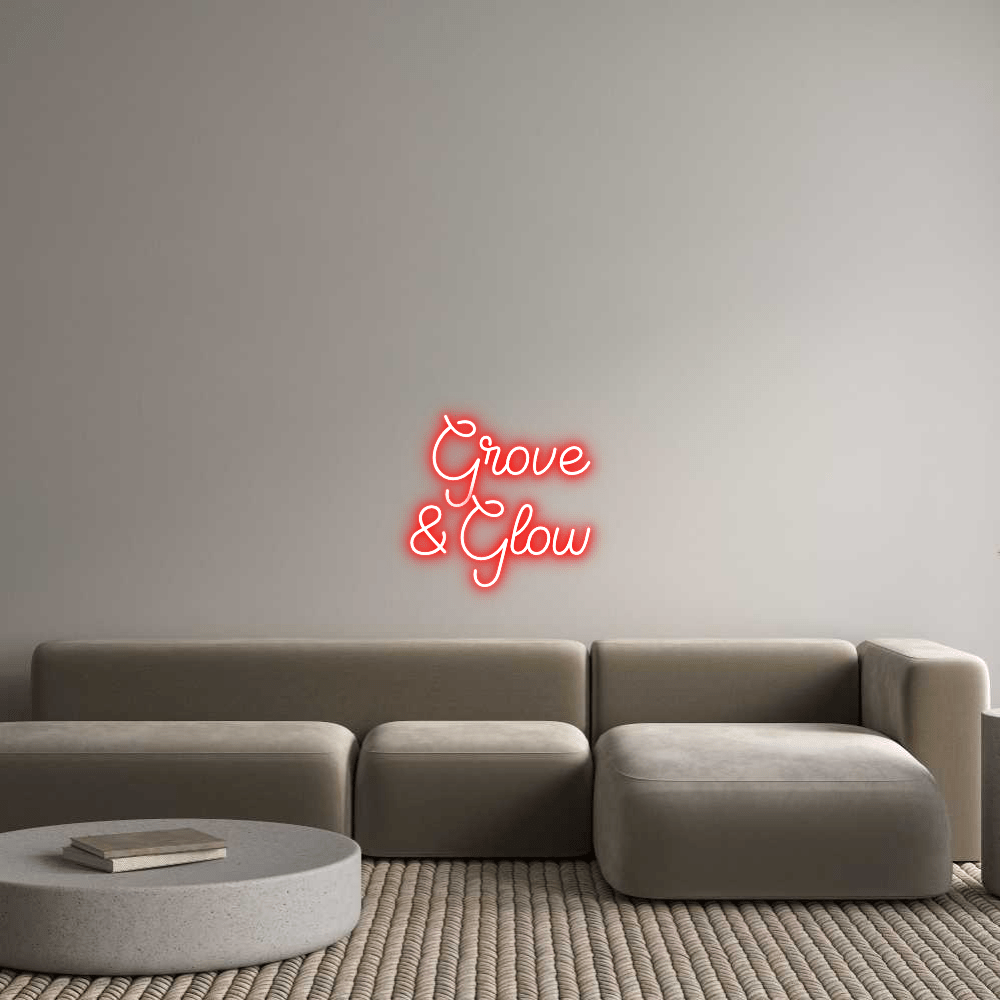 Custom Neon Sign Online Editor Grove & Glow - Planet Neon