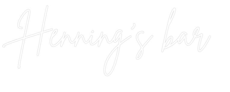 Custom Neon Sign Online Editor Henning's bar - Planet Neon